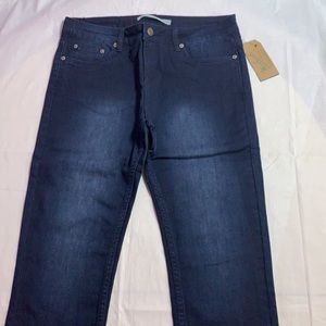 Woolrich denim jeans cotton dark blue comfort sz 6 new